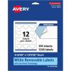 imageAvery Matte White Removable Heart Labels Sure Feed Technology PrinttoTheEdge 2932quot x 12732quot 180 Removable Labels LaserInkjet Printable1 200 labels
