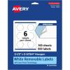 imageAvery Matte White Removable Hexagon Labels Sure Feed Technology PrinttoTheEdge 212quot x 25764quot 90 Removable Labels LaserInkjet Printable600 labels