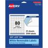 imageAvery Matte White Removable Star Labels Sure Feed Technology PrinttoTheEdge 075quot x 075quot 1200 Removable Labels LaserInkjet Printable2 000 labels