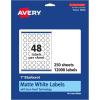 imageAvery Matte White Starburst Labels Sure Feed Technology 1quot 1200 Matte White Printable Labels12 000 Labels