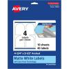 imageAvery TrueBlock Matte White Arched Labels Sure Feed Technology 475quot x 35quot 200 Matte White Labels PrinttoTheEdge LaserInkjet Printable Great for Packaging and Product Merchandising40 labels