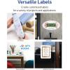 imageAvery Durable DIY Polyester Sticker Paper 85quot x 11quot Removable Surface Safe Adhesive WaterResistant with Laser or PigmentInkjet Printers 3 FullSize Label Sheets 6151285 x 11 inch