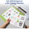imageAvery Durable DIY Polyester Sticker Paper 85quot x 11quot Removable Surface Safe Adhesive WaterResistant with Laser or PigmentInkjet Printers 3 FullSize Label Sheets 6151285 x 11 inch