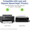 imageAvery Durable DIY Polyester Sticker Paper 85quot x 11quot Removable Surface Safe Adhesive WaterResistant with Laser or PigmentInkjet Printers 3 FullSize Label Sheets 6151285 x 11 inch