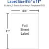 imageAvery Durable DIY Polyester Sticker Paper 85quot x 11quot Removable Surface Safe Adhesive WaterResistant with Laser or PigmentInkjet Printers 3 FullSize Label Sheets 6151285 x 11 inch Pack of 5