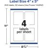 imageAvery Durable Waterproof Rectangle Labels Sure Feed Technology 4quot x 3quot 100 Total Oil and TearResistant Waterproof Labels PrinttoTheEdge LaserPigmentBased Inkjet Printable200 labels