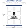imageAvery Durable Waterproof Rectangle Labels Sure Feed Technology PrinttoTheEdge 2quot x 3quot 80 Total Oil and TearResistant Waterproof LaserPigmentBased Inkjet Printable800 labels
