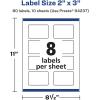 imageAvery Durable Waterproof Rectangle Labels Sure Feed Technology PrinttoTheEdge 2quot x 3quot 80 Total Oil and TearResistant Waterproof LaserPigmentBased Inkjet Printable80 labels