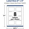 imageAvery Durable Waterproof Rectangle Labels Sure Feed Technology PrinttoTheEdge 2quot x 3quot 80 Total Oil and TearResistant Waterproof LaserPigmentBased Inkjet Printable40 labels