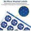 imageAvery Durable Waterproof Square Scalloped Labels Sure Feed Technology 158quot x 158quot 200 Total Oil and TearResistant Waterproof Labels PrinttoTheEdge LaserPigmentBased Inkjet Printable500 labels