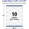 imageAvery Durable Waterproof Wraparound Band Labels Sure Feed Technology 15quot x 35quot Total Oil and TearResistant Cigar Band Labels PrinttoTheEdge LaserPigmentBased Inkjet 100 Total1000 labels