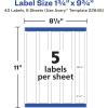 imageAvery Durable Waterproof Wraparound Rectangle Labels with Sure Feed Technology 114quot x 934quot Matte White 40 Customizable Labels for Laser and PigmentInkjet Printers 22845One Size