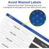 imageAvery Durable Waterproof Wraparound Rectangle Labels with Sure Feed Technology 114quot x 934quot Matte White 40 Customizable Labels for Laser and PigmentInkjet Printers 22845One Size Pack of 5