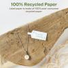imageAvery EcoFriendly Matte White Recycled Barbell Labels 05quot x 25quot Matte White Labels Permanent Adhesive LaserInkjet Printable 450 Total5 X 25