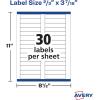 imageAvery File Folder Labels with TrueBlock Technology Permanent Adhesive 23quot x 3716quot LaserInkjet 750 Labels 08366Pack of 2