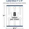 imageAvery Glossy Clear Lollipop Labels Sure Feed Technology 1quot x 4quot 80 Glossy Clear Labels PrinttoTheEdge LaserInkjet Printable200 labels