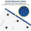 imageAvery Glossy Clear Lollipop Labels Sure Feed Technology 1quot x 4quot 80 Glossy Clear Labels PrinttoTheEdge LaserInkjet Printable400 labels