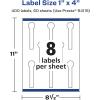 imageAvery Glossy Clear Lollipop Labels Sure Feed Technology 1quot x 4quot 80 Glossy Clear Labels PrinttoTheEdge LaserInkjet Printable400 labels
