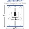 imageAvery Glossy Clear Lollipop Labels Sure Feed Technology 1quot x 4quot 80 Glossy Clear Labels PrinttoTheEdge LaserInkjet Printable80 labels