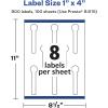 imageAvery Glossy Clear Lollipop Labels Sure Feed Technology 1quot x 4quot 80 Glossy Clear Labels PrinttoTheEdge LaserInkjet Printable800 labels