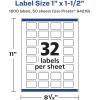 imageAvery Glossy Clear Rectangle Labels Sure Feed Technology 1quot x 15quot 320 Glossy Clear Labels PrinttoTheEdge LaserInkjet Printable1 600 labels