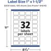 imageAvery Glossy Clear Rectangle Labels Sure Feed Technology 1quot x 15quot 320 Glossy Clear Labels PrinttoTheEdge LaserInkjet Printable3 200 labels