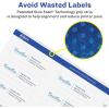 imageAvery Glossy Clear Rectangle Labels Sure Feed Technology 1quot x 2quot 240 Glossy Clear Labels PrinttoTheEdge LaserInkjet Printable240 labels