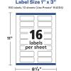 imageAvery Glossy Clear Rectangle Labels Sure Feed Technology 1quot x 3quot 160 Glossy Clear Labels PrinttoTheEdge LaserInkjet Printable160 labels