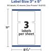 imageAvery Glossy Clear Rectangle Labels Sure Feed Technology 3quot x 5quot 30 Glossy Clear Labels PrinttoTheEdge LaserInkjet Printable30 labels