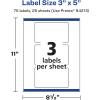 imageAvery Glossy Clear Rectangle Labels Sure Feed Technology 3quot x 5quot 30 Glossy Clear Labels PrinttoTheEdge LaserInkjet Printable75 labels