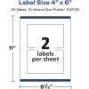 imageAvery Glossy Clear Rectangle Labels Sure Feed Technology 4quot x 6quot 20 Glossy Clear Labels PrinttoTheEdge LaserInkjet Printable20 labels