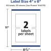 imageAvery Glossy Clear Rectangle Labels Sure Feed Technology 4quot x 6quot 20 Glossy Clear Labels PrinttoTheEdge LaserInkjet Printable50 labels