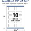 imageAvery Glossy Clear Rectangle Labels with Sure Feed 15quot x 275quot 50 Glossy Clear Labels PrinttoTheEdge LaserInkjet Printable1 000 labels