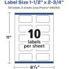 imageAvery Glossy Clear Rectangle Labels with Sure Feed 15quot x 275quot 50 Glossy Clear Labels PrinttoTheEdge LaserInkjet Printable50 labels