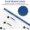 imageAvery Glossy Clear Rectangle Labels with Sure Feed 15quot x 275quot 50 Glossy Clear Labels PrinttoTheEdge LaserInkjet Printable500 labels