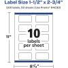 imageAvery Glossy Clear Rectangle Labels with Sure Feed 15quot x 275quot 50 Glossy Clear Labels PrinttoTheEdge LaserInkjet Printable500 labels