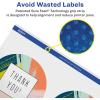 imageAvery Glossy Clear Round Labels Sure Feed Technology 35quot Diameter 40 Glossy Clear Labels PrinttoTheEdge LaserInkjet Printable400 labels