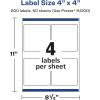 imageAvery Glossy Clear Square Labels Sure Feed Technology 4quot x 4quot 100 Glossy Clear Labels LaserInkjet Printable200 labels