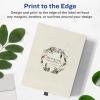 imageAvery Glossy Clear Square Scalloped Labels Sure Feed Technology 158quot x 158quot 200 Glossy Clear Labels PrinttoTheEdge LaserInkjet Printable1 000 labels