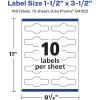 imageAvery Glossy Clear Wraparound Band Labels Sure Feed Technology 15quot x 35quot Cigar Band Labels 100 Total PrinttoTheEdge LaserInkjet Printable100 labels