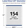 imageAvery Glossy White Round Labels Sure Feed Technology 12quot Diameter 1540 Glossy White Labels PrinttoTheEdge Permanent Adhesive LaserInkjet Printable1 540 labels