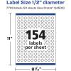 imageAvery Glossy White Round Labels Sure Feed Technology 12quot Diameter 1540 Glossy White Labels PrinttoTheEdge Permanent Adhesive LaserInkjet Printable7 700 labels