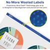 imageAvery Glossy White Round Labels Sure Feed Technology 35quot Diameter 40 Glossy White Labels PrinttoTheEdge Permanent Adhesive LaserInkjet Printable200 labels