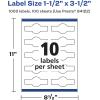 imageAvery Glossy White Wraparound Band Labels Sure Feed Technology 15quot x 35quot Cigar Band Labels 100 Total PrinttoTheEdge Permanent Adhesive LaserInkjet Printable1000 labels