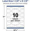 imageAvery Glossy White Wraparound Band Labels Sure Feed Technology 15quot x 35quot Cigar Band Labels 100 Total PrinttoTheEdge Permanent Adhesive LaserInkjet Printable250 labels
