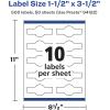 imageAvery Glossy White Wraparound Band Labels Sure Feed Technology 15quot x 35quot Cigar Band Labels 100 Total PrinttoTheEdge Permanent Adhesive LaserInkjet Printable500 labels