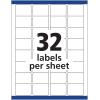 imageAvery ID Labels Sure Feed Technology Permanent Adhesive 125quot x 175quot 480 Labels 6570114 x 134 Pack of 5