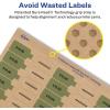 imageAvery Kraft Brown Barbell Labels Sure Feed Technology 05quot x 25quot 675 Kraft Brown Labels LaserInkjet Printable4 500 labels