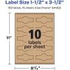 imageAvery Kraft Brown Wraparound Band Labels Sure Feed Technology 15quot x 35quot Cigar Band Labels 150 Total PrinttoTheEdge LaserInkjet Printable150 labels