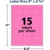 imageAvery Labels with Sure Feed Assorted Bright Colors 2quot x 258quot LaserInkjet 150 Labels 43312 x 258